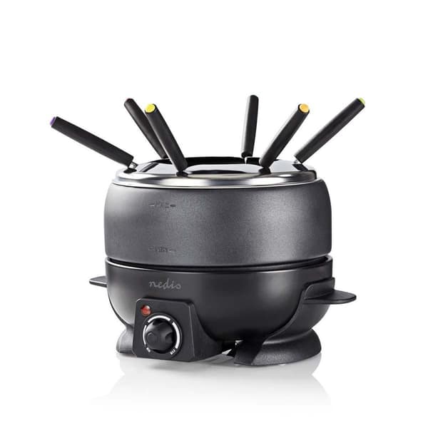 Fondue Set | 6 Personer | 2.3 l | Justerbar temperaturkontrol | 800 W | Cool berøringshåndtag | Skridsikker bund | Overophedningsbeskyttelse