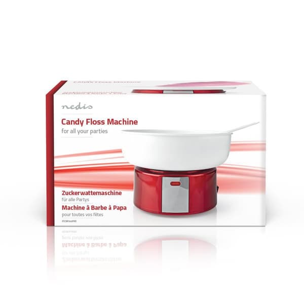 Candyflossmaskine | 500 W | Hvid / Rød