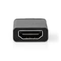 Miniatyrbild 4 av 7: USB-C™ Adapter | USB 3.2 Gen 1 | USB-C™ Hane | HDMI™ Utgång | 4K@60Hz | Rund | Nickelplaterad | Grå / Svart | Låda