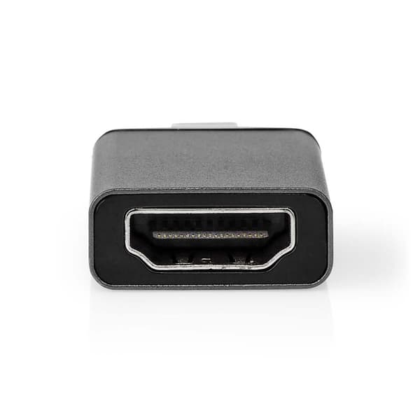 USB-C™ Adapter | USB 3.2 Gen 1 | USB-C™ Hane | HDMI™ Utgång | 4K@60Hz | Rund | Nickelplaterad | Grå / Svart | Låda