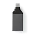 Miniatyrbild 5 av 7: USB-C™ Adapter | USB 3.2 Gen 1 | USB-C™ Hane | HDMI™ Utgång | 4K@60Hz | Rund | Nickelplaterad | Grå / Svart | Låda