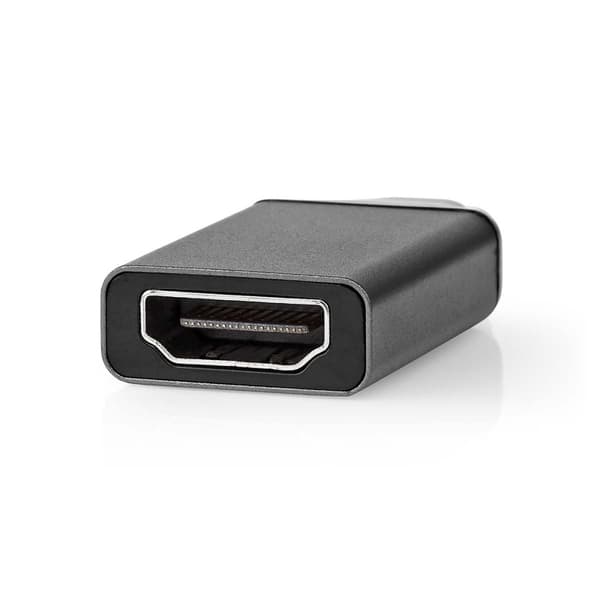 USB-C™ Adapter | USB 3.2 Gen 1 | USB-C™ Hane | HDMI™ Utgång | 4K@60Hz | Rund | Nickelplaterad | Grå / Svart | Låda