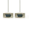 Miniatyrbillede 2 af 3: Seriel kabel | D-SUB 9-Pin han | D-SUB 9-Pin han | Nikkelplateret | 2.00 m | Runde | PVC | Elfenben | Label