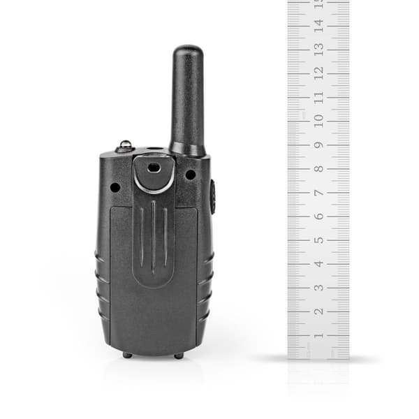 Walkie-talkie Set | 2 Håndsæt | Op til 8 km | Frekvens kanaler: 8 | PTT / VOX | Op til 2.5 Time | Hovedtelefonudgang | Sort