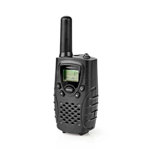 Walkie-talkie Set | 2 Håndsæt | Op til 8 km | Frekvens kanaler: 8 | PTT / VOX | Op til 2.5 Time | Hovedtelefonudgang | Sort