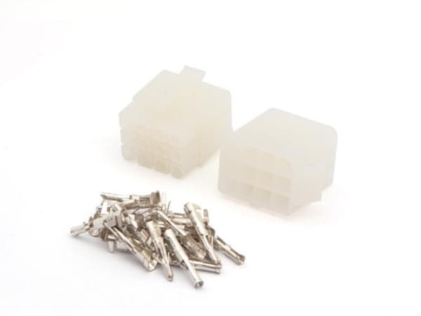 Wire to Wire-kontaktsats 6,2 mm / 3 x 4 poler