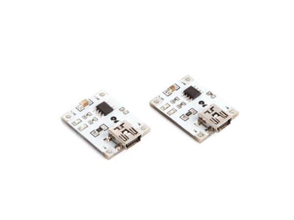 1 A lithium batteri ladeplade (2 stk)