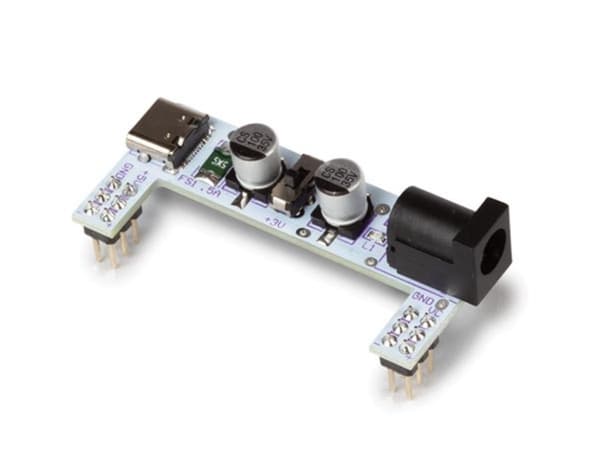 Breadboard 3,3V/5V strömförsörjningsmodul