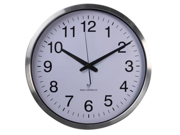 Veggklokke i aluminium - Ø 50 Cm