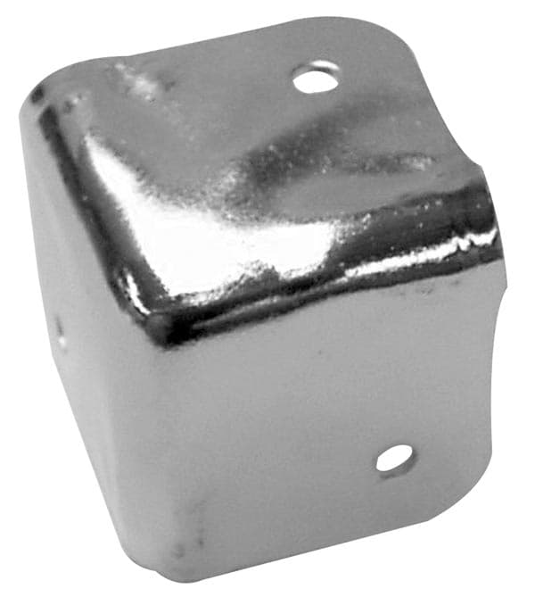 Højttalerskabshjørne, Hvidmetal, 38 X 38Mm X 90°