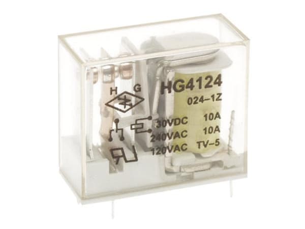 Vertikalt relé 10A/30Vdc-220Vac 1 X Inverter 24Vdc