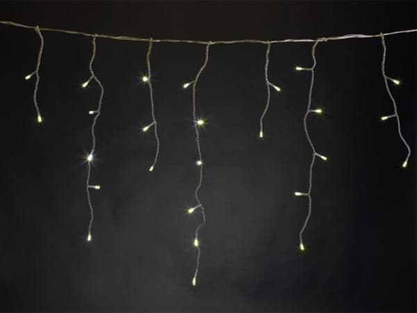 Rana Led - 4 X 1,3 M - 300 varmhvite lamper - Gjennomsiktig ledning - 24 V