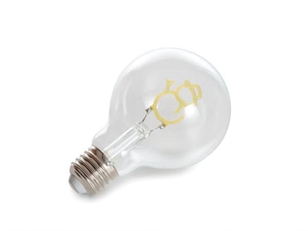 Deco Bulb - Julepære Snowman - Gulltråd - E27