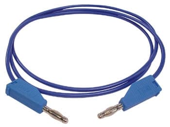 Testijohdot (valettu banaaniliitin 4 mm) / sininen - 3A-30V