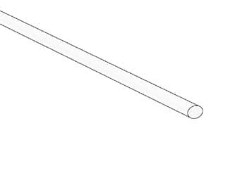 Krympeslange 2,4Mm - Hvit - 50 stk