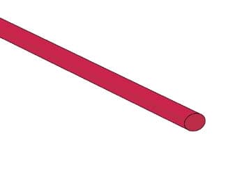 Krympeslange 3,2Mm - Rød - 50 stk