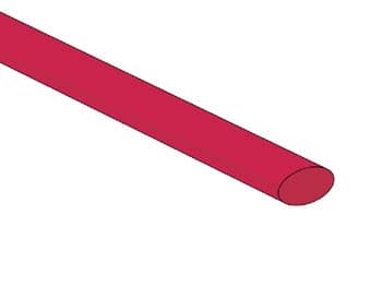 Krympeslange 6,4Mm - Rød - 50 stk