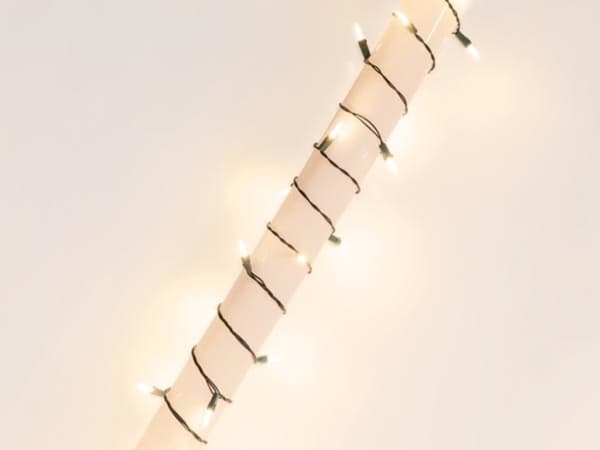Origilight Led - 12 M - 80 varme hvide lamper - Grøn ledning - 31 V