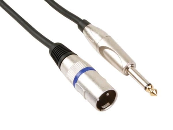 Xlr-kabel - Xlr han-til-stik 6,35 Mm - Mono - 3 M
