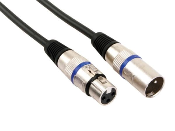 Xlr Kabel - Xlr Han Til Xlr Hun - 6 M - Sort