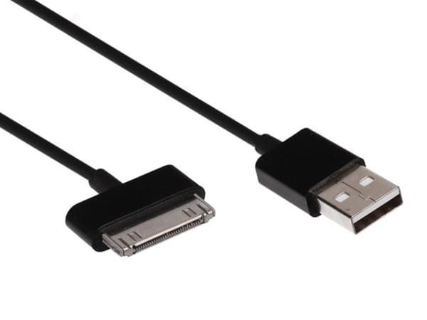 Usb 2.0 A hane till Apple® 30-stift hane-kabel - svart - 1 M