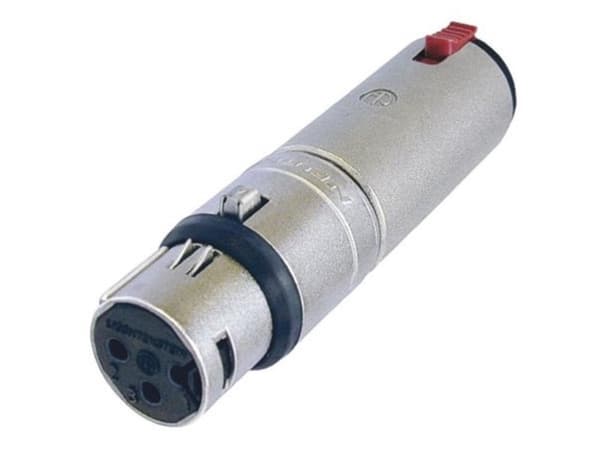 Neutrik - 3-napainen Xlr-naaras stereoon 1/4" lukitusjakki