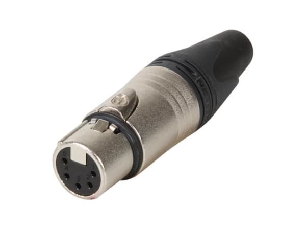 Neutrik - Xlr kabelstik, 5-pin hun, forsølvet, nikkel (=Nc5Fxx)