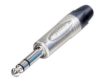 Neutrik - Jack-stik, 3-pin han, 6,3 mm, nikkel
