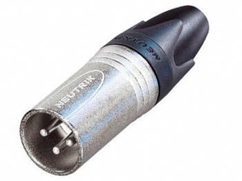 Neutrik - Xlr-kabelkontakt, 3-pins hann, sølvbelagt, nikkel