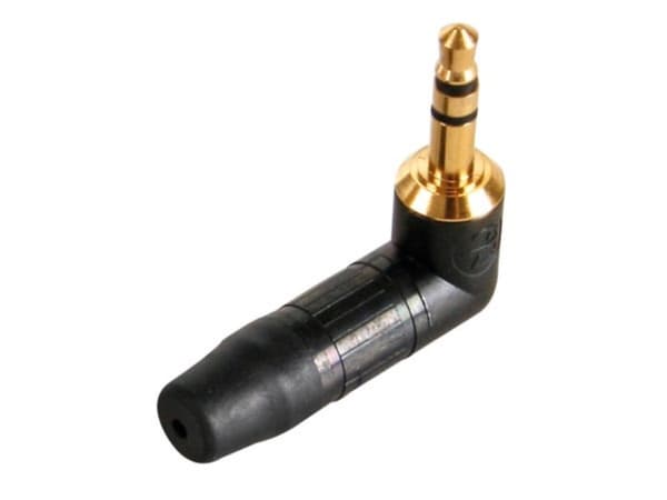 Neutrik - 3,5 Mm Plugg - Høyre Vinkel - Svart