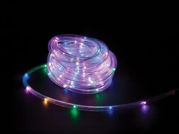 Microlight Led - 6 M - 120 flerfarvede lamper - Gennemsigtig ledning - 12 V