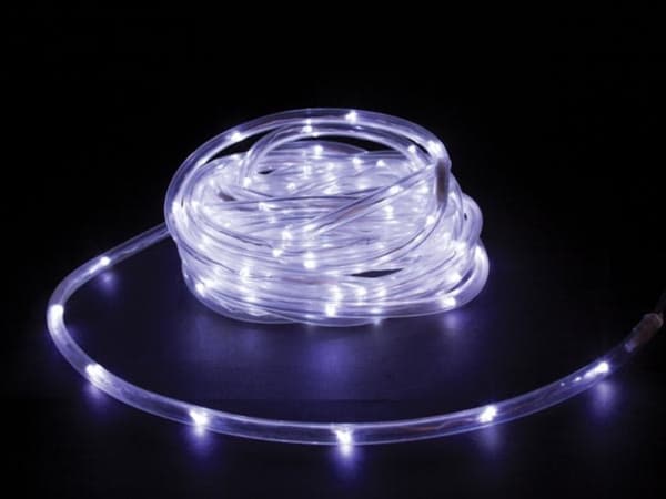 Microlight Led - 6 M - 120 hvide lamper - Gennemsigtig ledning - 12V