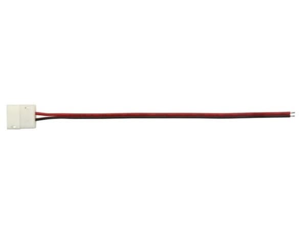 Kabel Med 1 Push Connector Til Fleksibel Led Strip - 10 Mm Mono Farve