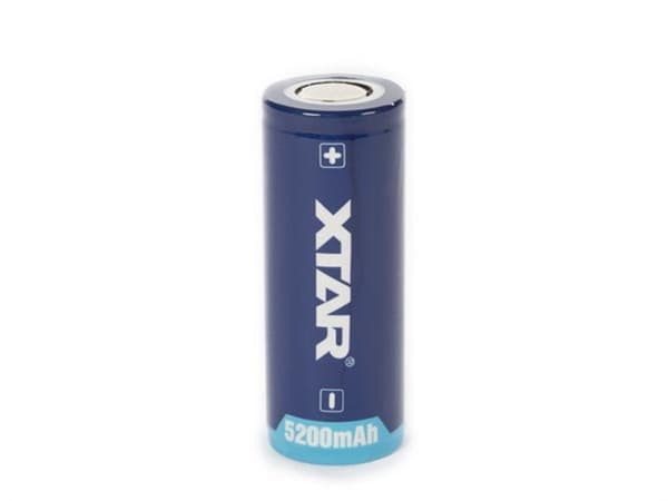 Xtar Lithium-Ion 3,6 V - 5200 Mah - 26650 - Genopladelig rund celle
