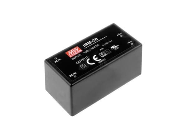 Middelbrønd - 20 W Single Output indkapslet type - 12 V
