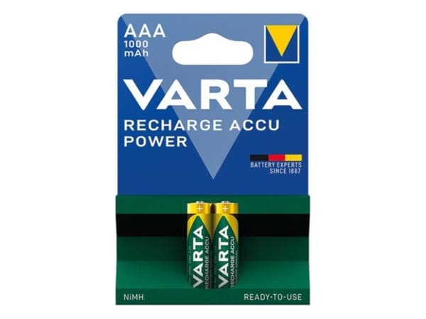 Ni-Mh Hr03 Micro 1,2V- 1000Mah 05703.301.402 (2 stk/Bl)