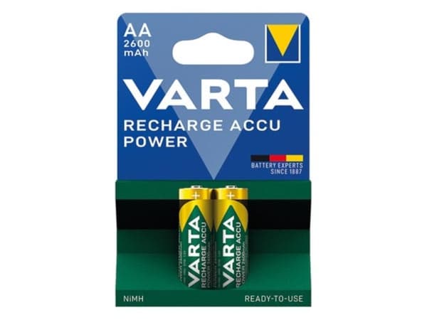 Ni-Mh Cell Aa / R6 1,2V-2600Mah 56766.101.402 (2 stk/Bl)