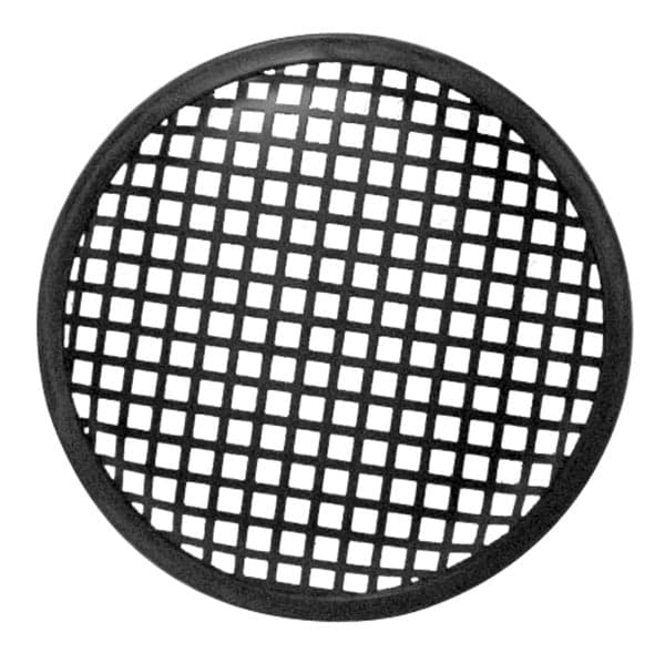 5" svart metall høyttalergitter - 10 stk