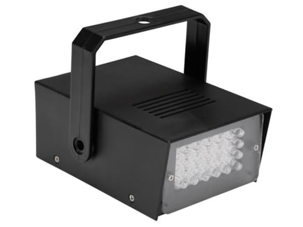 Mini Vit Led Strobe - 24 Lysdioder - Batteridriven