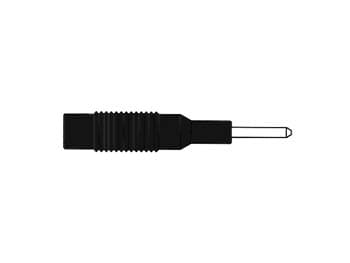 Sprøjtestøbt adapterstik 2 Mm til 4 Mm / Sort (Mzs 2)