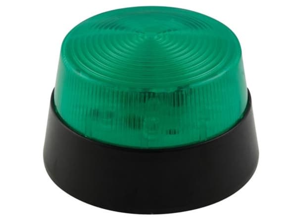 Led Blinklys - Grøn - 12 Vdc - Ø 77 Mm
