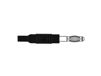 Sprøjtestøbt adapterstik 4 mm til 2 mm / sort (Mzs 4)