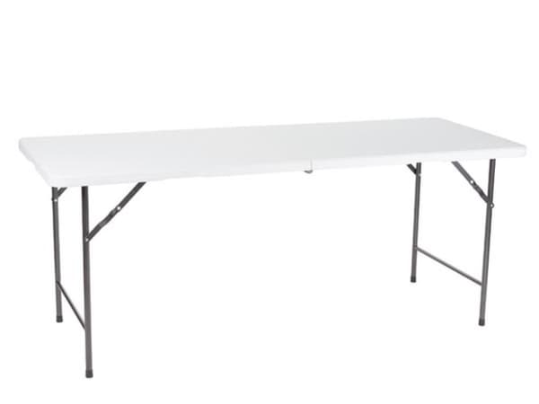 Fold-i-halvt bord - 180 X 70 X 74 Cm