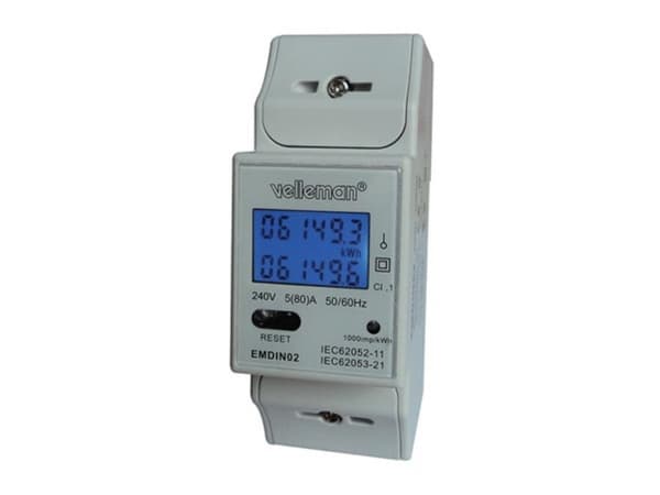 Yksivaiheinen - Dual Module Din Rail Mount Kwh-mittari - ammattikäyttöön