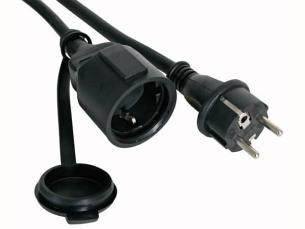 Gummi forlængerkabel - 10 M - 3G1.5 - Schuko
