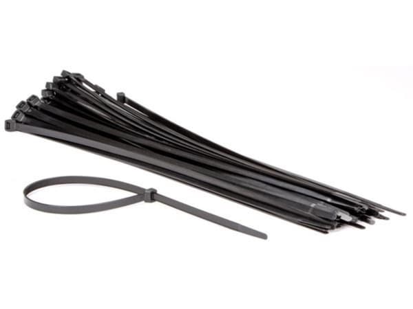 Nylon buntebåndsett - 8,8 X 500 Mm - Svart (50 stk)