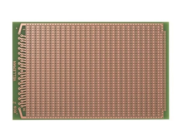 Eurocard 2-hullers ø - 100X160Mm - Fr4 (1 stk./Bl.) Grøn