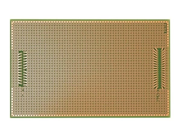 Eurocard med Centronix/Sub-D mønster - 100X160Mm - Fr4 (1Pc/Bl.)