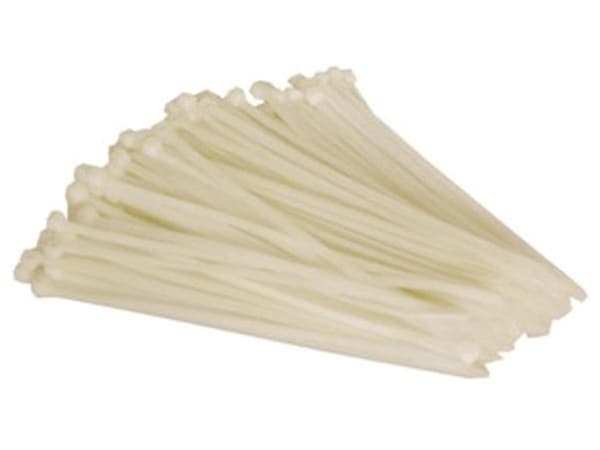 Nylonbuntbandset - 4,6 X 200 Mm - Vit (100 st)