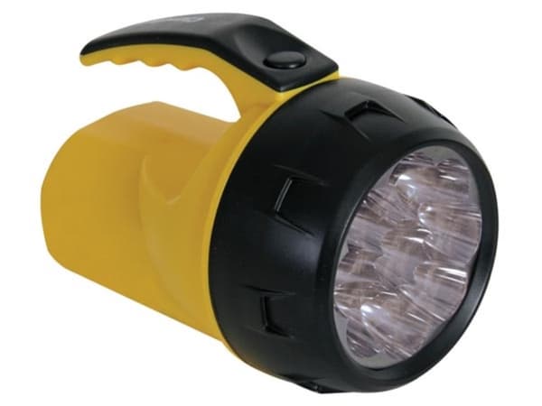 Led-taskulamppu - 9 lediä - 4 x Aa-kennolla